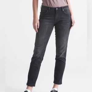 Duer Du/er Performance Denim Girlfriend Jeans - Vintage Black - Size 24X28